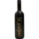 Vino Merlot, 0.75L, poslikana steklenica - cvet, 50 let