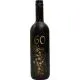 Vino Merlot, 0.75L, poslikana steklenica - cvet, 60 let