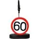 Prometni znak iz polimase z kovinsko ščipalko "60", 9cm