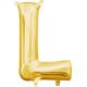 Balon napihljiv, "L", zlati, 40cm + palčka za napihnit