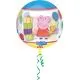 Balon napihljiv, za helij, otroški, prozoren, Pujsa Pepa, 38x40cm