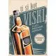 Voščilnica, rojstni dan, moški, "Ti si kot viski - z leti postajaš popoln! Vrhunski letnik",  retro izgled