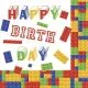 Papirnate serviete, lego "Happy birthday", 33x33cm, 20kos.