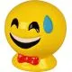 Hranilnik emoji 13x12x6cm keramika sort