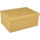 Darilna škatla kartonska zlata 23x16,5x10,5cm