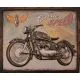 Slika kovinska  črn motor Classic speed 44x54x3cm