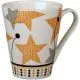 Lonček zvezde porcelan 8,5x10,5cm sort