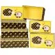 Darilna škatla črna z rožami karton 6 delni set, velikost največje 18,5x29x9,5cm