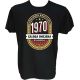Majica-Vrhunska kakovost zaloga omejena klasika 1970 L-črna
