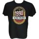 Majica-Vrhunska kakovost zaloga omejena klasika 1990 M-črna