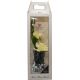 Vaza dekorativna s šopkom krem vrtnic, pvc/karton embalaža 46cm
