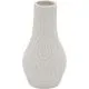 Vaza dekorativna bela, 10.5X7.6X19cm, porcelan