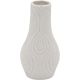 Vaza dekorativna bela, 10.5X7.6X19cm, porcelan