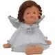Angel s srebrnimi krili, nasmejan, polimasa, 6cm