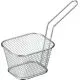 Košara za cvrtje z ročajem mini, inox, 8x10x6,5cm