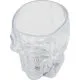 Kozarec za žganje z LED lučko smrtna glava, PVC, menja barve, 5.5cm