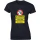 Majica ženska (telirana)-70 - 30letnica z 40 leti izkušenj L-črna
