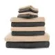 Set brisač UNUMA 500gsm, 10/1, antracit siva/bež, (4x 50x30cm, 4x 50x100cm, 2x 70x140cm)
