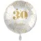 Balon napihljiv, za helij, 30 Iskrene čestitke, zlate pikice, 43 cm