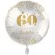 Balon napihljiv, za helij, 60 Iskrene čestitke, zlate pikice, 43 cm