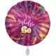 Balon napihljiv, za helij, Vse najboljše 60,  pisani tarkovi, 43 cm