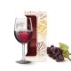 Kozarec za vino graviran - grozd, Iskrene čestitke, 0.58l