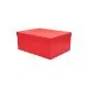 Darilna škatla kartonska, rdeča, 19x13x7.5cm