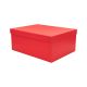 Darilna škatla kartonska, rdeča, 27x20x11.5cm