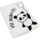 Brisača Panda, Vse najboljše!, bela, 100x50cm, 100% bombaž