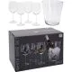 Set kozarcev za vino, 430ml, 4/1 in posoda za led, steklena, 20x21cm
