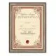 Diploma ROJSTNI DAN, Šestdesetletnica, rdeča, (36x25cm)