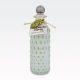 Gel za tuširanje/kopel BOTANIC SPA v beli steklenički z brušenim vzorcem, z leseno dekoracijo v obliki lista, z vonjem evkaliptusa in limonske trave, 230ml