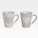 Skodelica s srcem, kamenina, 300ml, 12x10x8cm, sort.