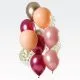 Set balonov iz lateksa, zlato/roza, 12kom, 33cm