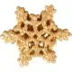 Snežinka zlata, 3cm