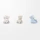 Medvedek, sedeč, s srčkom, pastelne barve, porcelan, 4x4.5x5.5cm, sort.