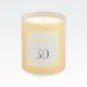 Sveča dišeča, Vanilla Cream, za 30 let, "FABULOUS AT 30", v darilni embalaži, 9.5cm