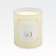 Sveča dišeča, Vanilla Cream, za 60 let "GLAMOROUS AT 60", v darilni embalaži, 9.5cm
