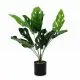 Umetno cvetje v lončku, Monstera, PVC/blago, 50cm