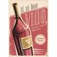 Voščilo, čestitka za rojstni dan, "Ti si kot vino - vsako leto boljša! Vrhunski letnik", retro izgled