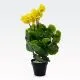 Umetno cvetje v lončku, Pelargonija, PVC/blago, 55cm