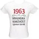 Majica ženska (telirana)-1963, vrhunska kakovost, izjemen letnik M-bela