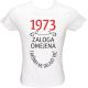 Majica ženska (telirana)-1973, zaloga omejena, takšnih ne delajo več XL-bela