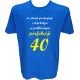 Majica-Perfekcija 40 Let XXL-modra