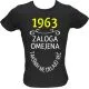 Majica ženska (telirana)-1963, zaloga omejena, takšnih ne delajo več S-črna