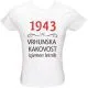 Majica ženska (telirana)-1943, vrhunska kakovost, izjemen letnik M-bela