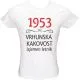 Majica ženska (telirana)-1953, vrhunska kakovost, izjemen letnik S-bela