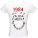 Majica ženska (telirana)-1984, zaloga omejena, takšnih ne delajo več L-bela