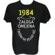 Majica-1984, zaloga omejena, takšnih ne delajo več XXL-črna