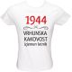 Majica ženska (telirana)-1944, vrhunska kakovost, izjemen letnik XL-bela